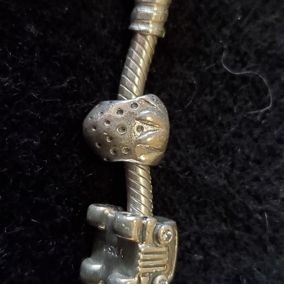 Pandora Silver Bracelet. 7.9" snake chain. - Picture 13 of 15